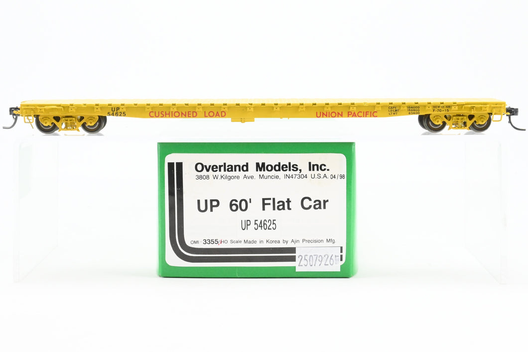 HO Brass CON OMI - Overland Models, Inc. UP - Union Pacific 60' Flat Car FP No. 54625