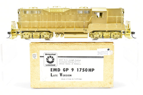 HO Brass Oriental Limited Various Roads EMD GP9 1750 HP Late Version w/48