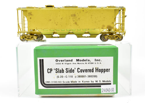 HO Brass OMI - Overland Models, Inc. CPR - Canadian Pacific Slab Side Covered Hopper (S-20-C110 Series)