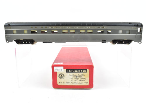 HO Brass TCY - The Coach Yard SP - Southern Pacific Nos. 9110-9117 4-4-2 Sleeper W/Full Skirts CP Two-Tone Gray No. 9115