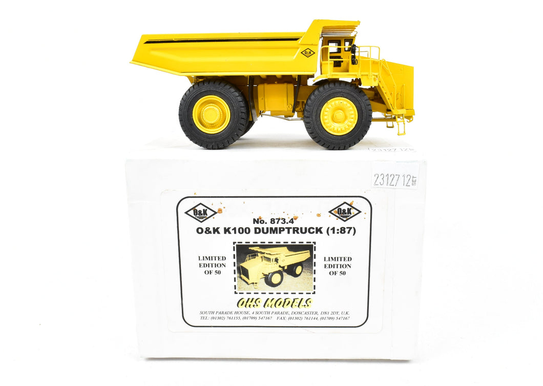 HO Brass CON OHS Models No. 873.4 O&K K-100 Dump Truck Limited Edition
