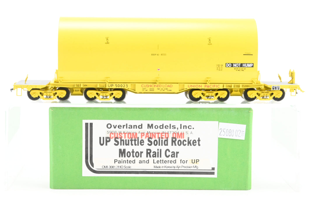HO Brass CON OMI - Overland Models, Inc. UP - Union Pacific NASA Shuttle Solid Rocket Motor Rail Car Factory Painted No. 50023.