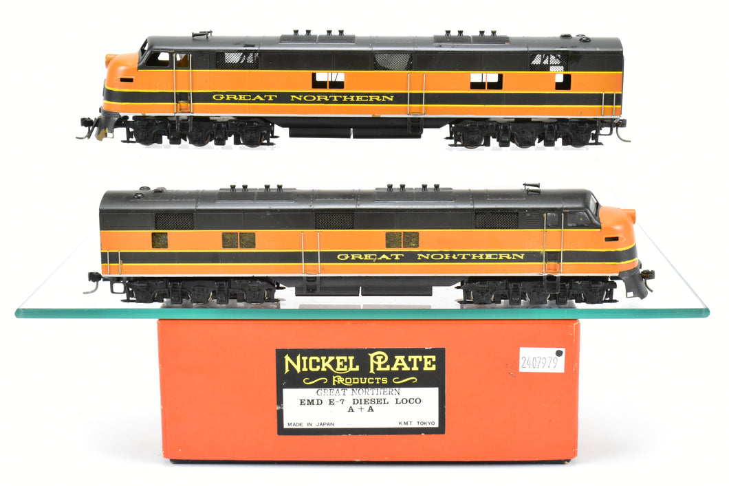 HO Brass NPP - Nickel Plate Products GN - Great Northern EMD E-7A/A Set FP 1 Pwd 1 Non Pwd