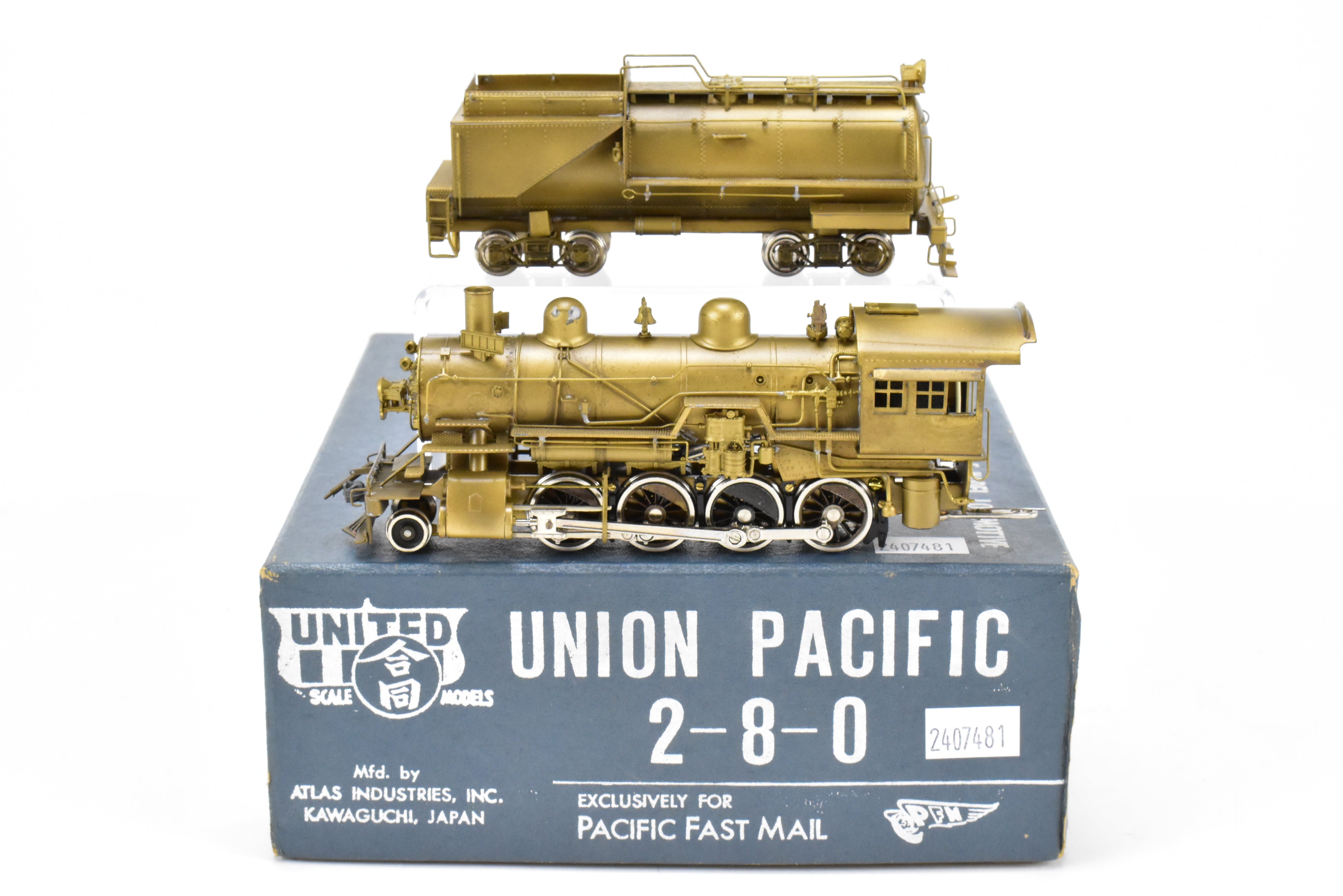 HO Brass PFM - United UP - Union Pacific 2-8-0