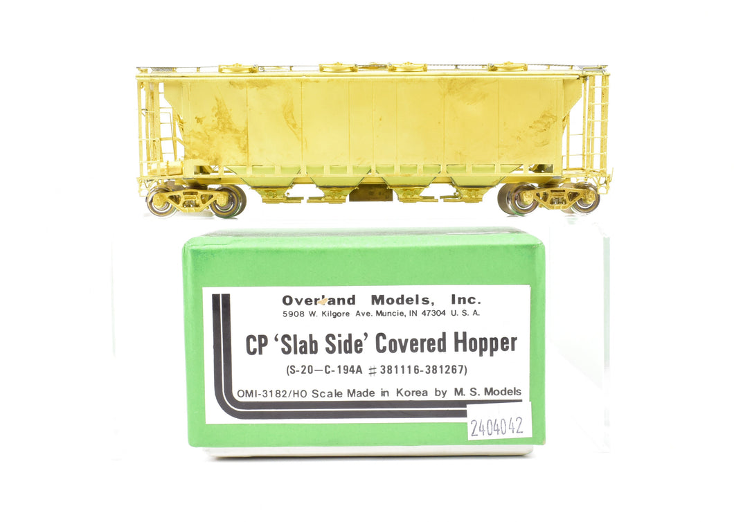 HO Brass OMI - Overland Models, Inc. CPR - Canadian Pacific Slab Side Covered Hopper SC-20 C194A Version