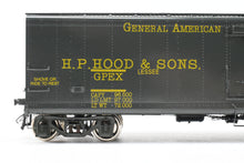 Load image into Gallery viewer, O Brass PSC - Precision Scale Co. Various Roads GPEX 41' General American Pfaudler Steel Milk Tank Car Factory Painted H. P. Hood &amp; Sons

