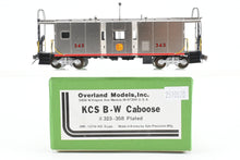 Load image into Gallery viewer, HO Brass OMI - Overland Models, Inc. KCS - Kansas City Southern Bay Window Caboose #323 to 358 Plated Custom Finished No. 343
