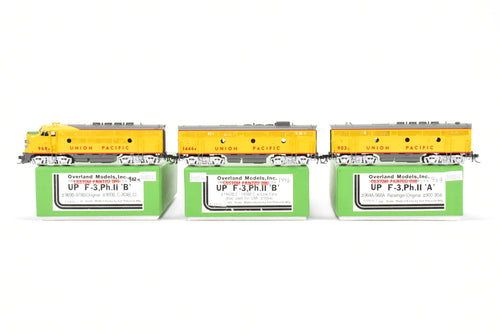 HO Brass OMI - Overland Models, Inc. UP - Union Pacific EMD F-3 PH II A/B/B Set FP Custom
