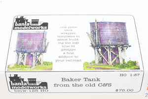 HOn3 Banta Model Works bmw-128 C&S - Colorado & Southern Baker Tank Kit
