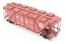 Load image into Gallery viewer, O Brass PSC - Precision Scale Co. PRR- Pennsylvania Railroad H-30 70-Ton Covered Hopper, Factory Painted Red No. 254290

