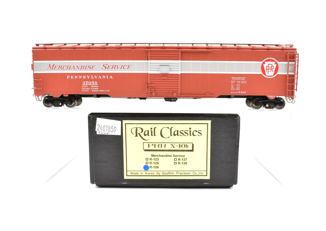 HO Brass Rail Classics PRR - Pennsylvania Railroad X-40b Boxcar FP No. 37058