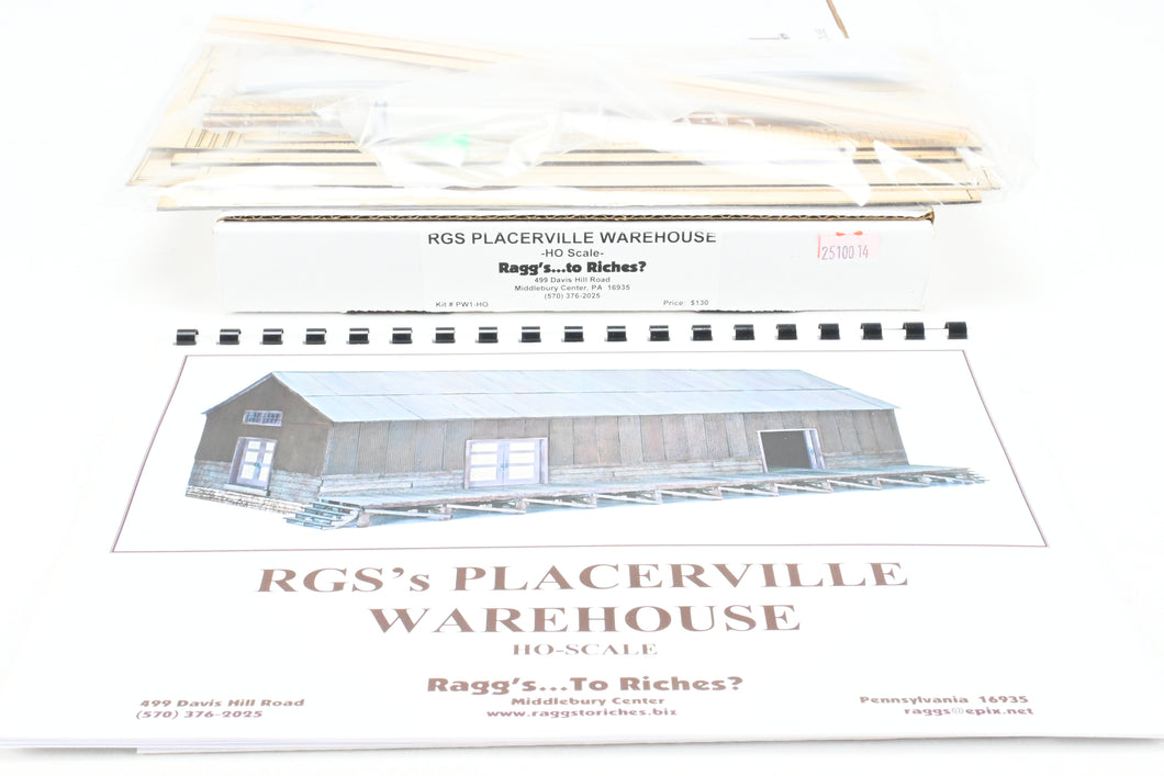 HOn3 Raggs... to Riches PW1-HO  RGS -  Rio Grande Southern Placerville Warehouse Kit