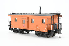 Load image into Gallery viewer, HO Brass OMI - Overland Models, Inc. MILW - Milwaukee Road Bay Window Caboose With Straight Trucks CP No. 992089 w/ Lines West 3D Printed Trucks AS-IS
