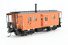 Load image into Gallery viewer, HO Brass OMI - Overland Models, Inc. MILW - Milwaukee Road Bay Window Caboose With Straight Trucks CP No. 992089 w/ Lines West 3D Printed Trucks AS-IS

