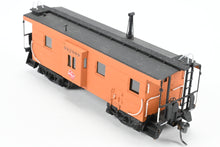 Load image into Gallery viewer, HO Brass OMI - Overland Models, Inc. MILW - Milwaukee Road Bay Window Caboose With Straight Trucks CP No. 992089 w/ Lines West 3D Printed Trucks AS-IS
