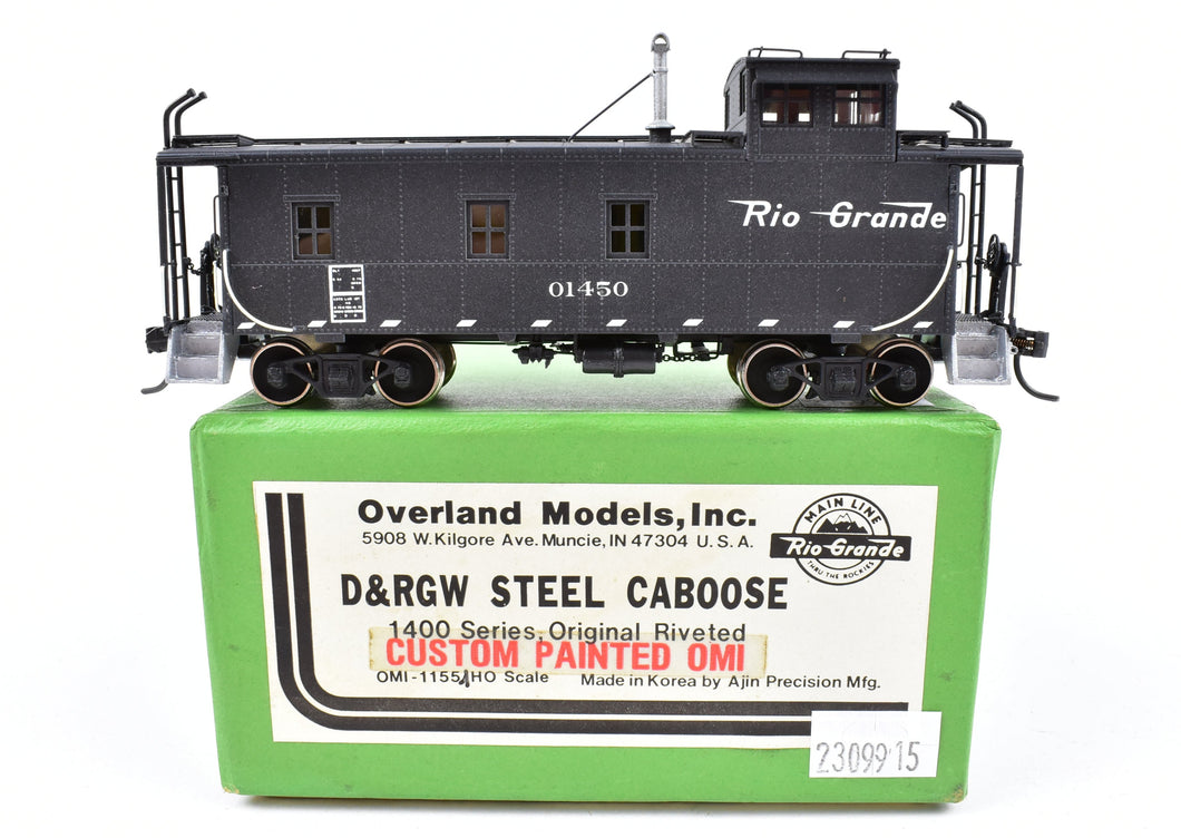 HO Brass OMI - Overland Models, Inc. D&RGW - Denver & Rio Grande Western Steel Caboose FP No. 01450