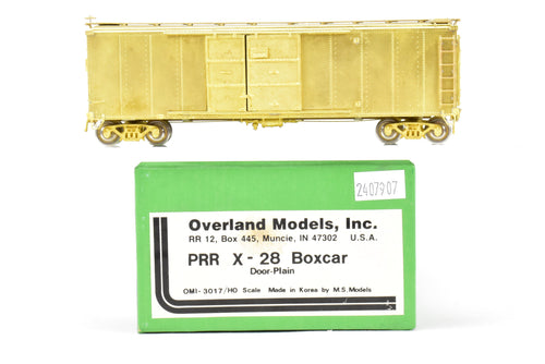HO Brass OMI - Overland Models, Inc. PRR - Pennsylvania Railroad X-28 Boxcar w/ Plain Doors and Plain Ends