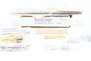 HOn3 Leadville Designs D&RGW - Denver & Rio Grande Western  Parlor Car "Ouray" Kit w/Trucks