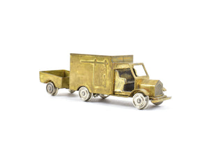 HO Brass Red Ball Various Roads Rail Truck with Trailer