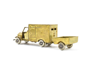 HO Brass Red Ball Various Roads Rail Truck with Trailer