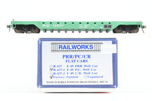Load image into Gallery viewer, HO Brass Railworks PC - Penn Central F-49 Well Flat Car Factory Painted No. 768157
