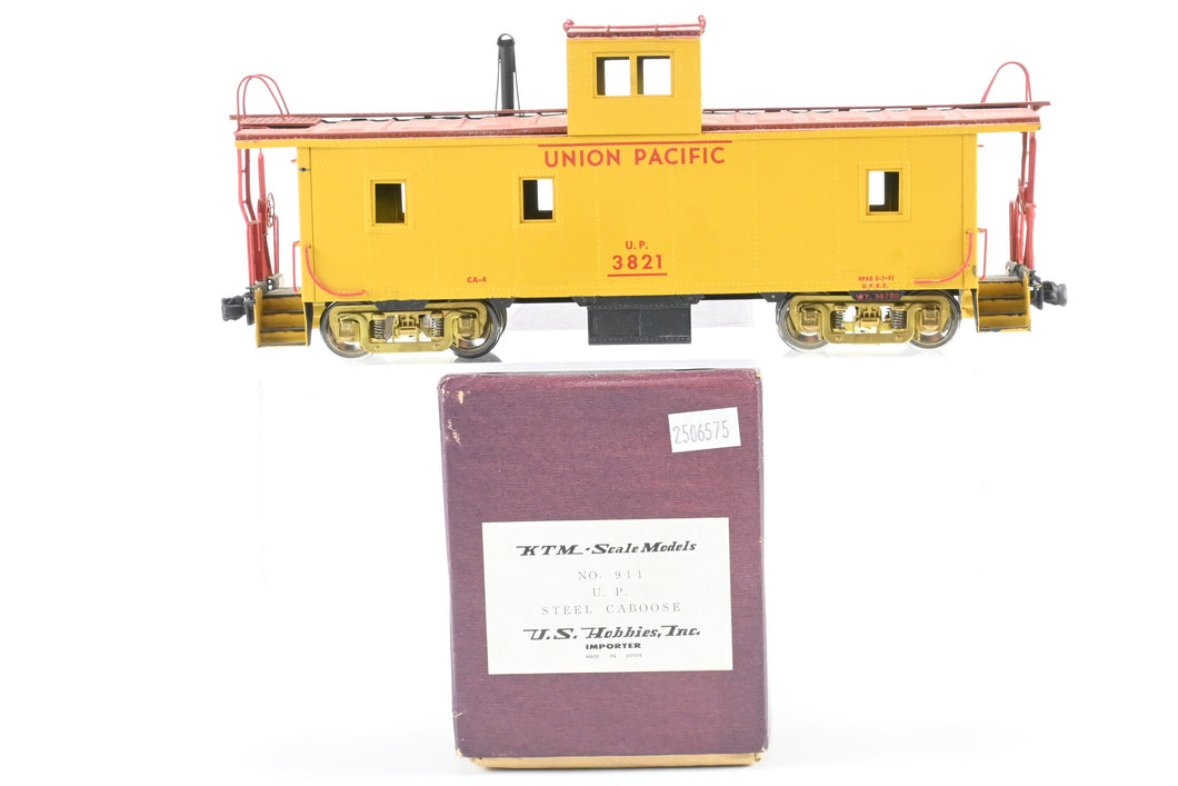 O Brass U.S. Hobbies UP - Union Pacific CA-4 Steel Cupola Caboose CP No. 3821