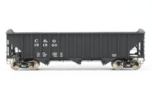Load image into Gallery viewer, O Brass PSC - Precision Scale Co. C&amp;O - Chesapeake &amp; Ohio 70-Ton 3-Bay Hopper Factory Painted No. 151500
