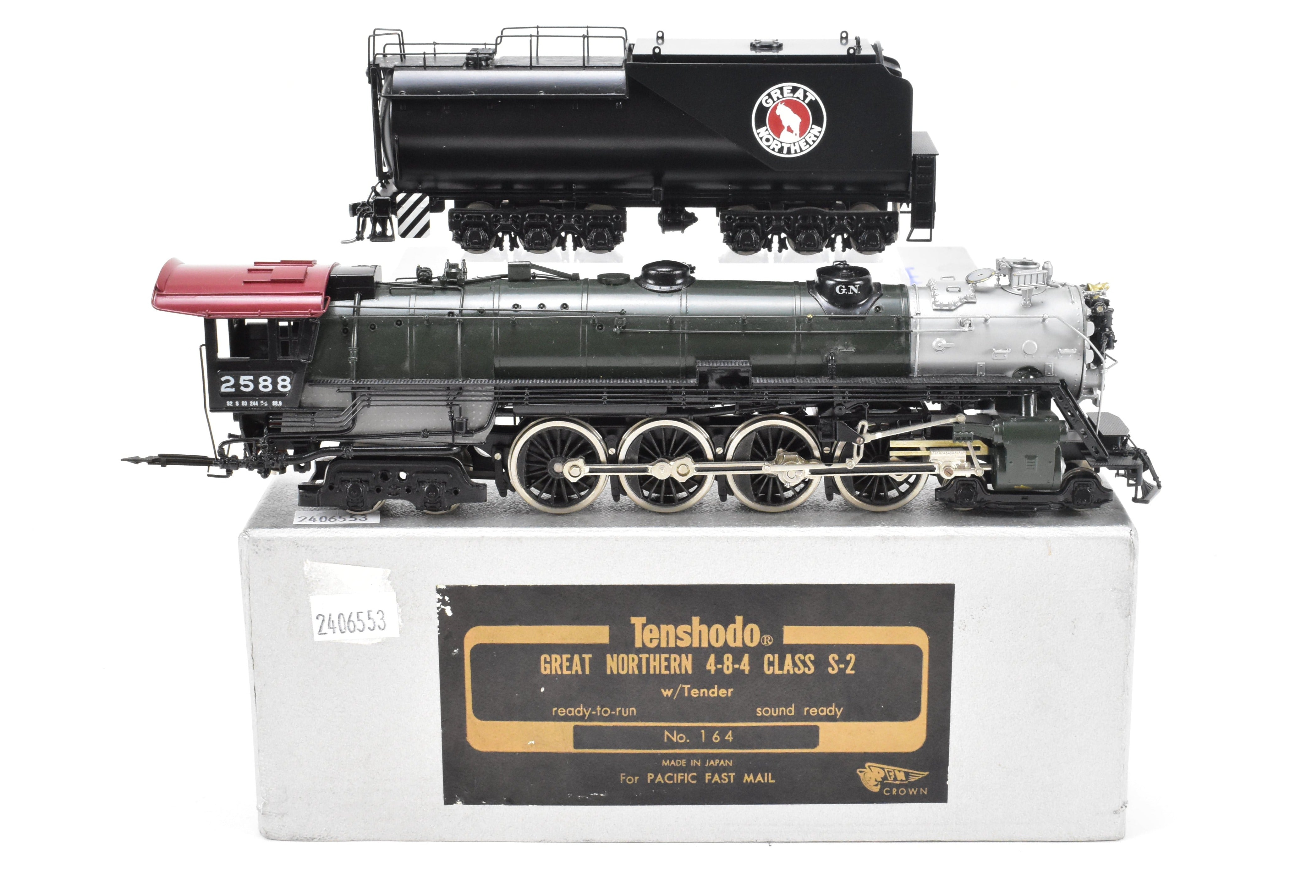 HO Brass Tenshodo GN - Great Northern 4-8-4 Class S-2 Factory