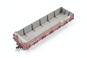 HOn3 Blackstone Models D&RGW - Denver & Rio Grande Western Drop Bottom Gondola Flying Grande Herald No. 845