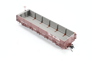 HOn3 Blackstone Models D&RGW - Denver & Rio Grande Western Drop Bottom Gondola Flying Grande Herald No. 845