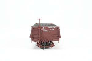 HOn3 Blackstone Models D&RGW - Denver & Rio Grande Western Drop Bottom Gondola Flying Grande Herald No. 845