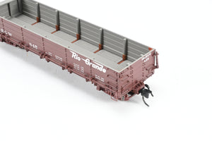 HOn3 Blackstone Models D&RGW - Denver & Rio Grande Western Drop Bottom Gondola Flying Grande Herald No. 845