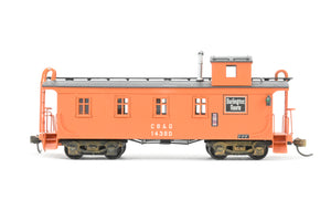 HO Brass Signal House Models, Inc. CB&Q - Burlington Route Wood Caboose Custom Painted