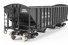 Load image into Gallery viewer, O Brass PSC - Precision Scale Co. C&amp;O - Chesapeake &amp; Ohio 70-Ton 3-Bay Hopper Factory Painted No. 151500
