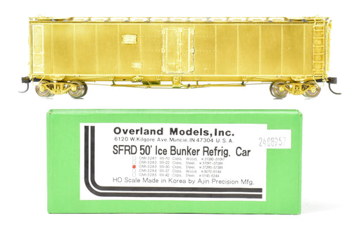 HO Brass OMI - Overland Models, Inc. ATSF - Santa Fe SFRD RR-30 Class 50' Ice Bunker Steel Refrigerator Car