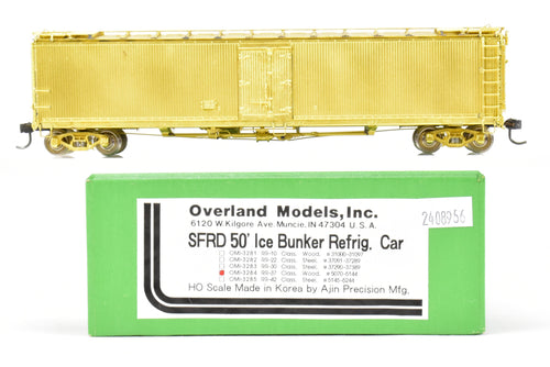 HO Brass OMI - Overland Models, Inc. ATSF - Santa Fe SFRD RR-37 Class 50' Ice Bunker Wood Refrigerator Car