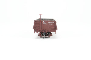 HOn3 Blackstone Models D&RGW - Denver & Rio Grande Western Drop Bottom Gondola Flying Grande Herald No. 882