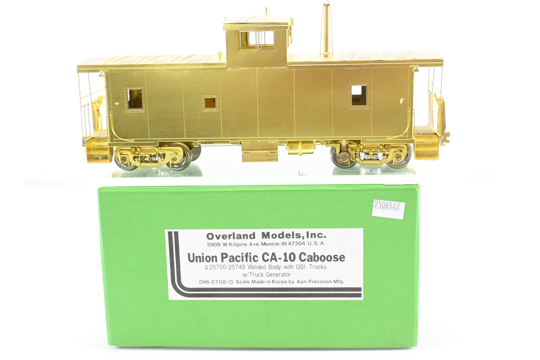 O Brass OMI - Overland Models, Inc. UP - Union Pacific CA-10 Steel Caboose W/ Welded Body and GSI General Steel Trucks