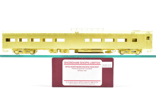 HO Brass Shoreham Shops NP - Northern Pacific Pullman Standard Parlor Buffet Lounge NP #487-493