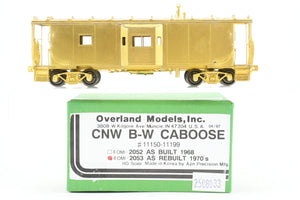 HO Brass OMI - Overland Models, Inc. C&NW - Chicago & North Western Steel Bay Window Caboose As Rebuilt 1970s