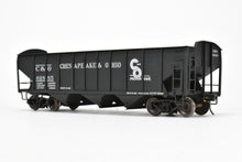 Load image into Gallery viewer, O Brass Max Gray C&amp;O – Chesapeake &amp; Ohio ACF Welded 70-Ton Tripple Hopper Custom Painted 92885
