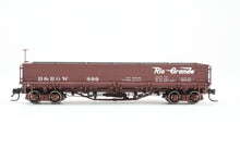 Load image into Gallery viewer, HOn3 Blackstone Models D&amp;RGW - Denver &amp; Rio Grande Western Drop Bottom Gondola Flying Grande Herald No. 899
