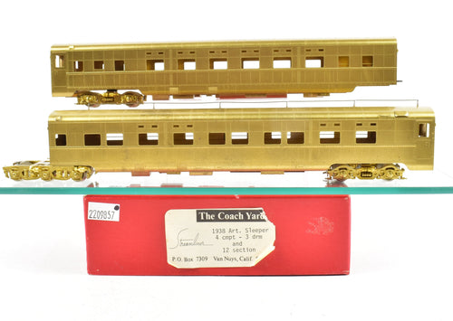 HO Brass TCY - The Coach Yard UP - Union Pacific/City of San Francisco Articulated 4-3-12 Sleeper