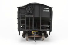 Load image into Gallery viewer, O Brass Max Gray C&amp;O – Chesapeake &amp; Ohio ACF Welded 70-Ton Tripple Hopper Custom Painted 92885
