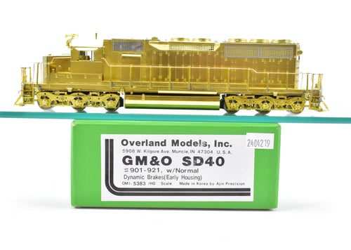 HO Brass OMI - Overland Models Inc. GM&O - Gulf Mobile & Ohio EMD SD40 #901-921, w/Normal Dynamic Brakes (Early Housing)