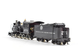 HOn3 Brass Westside Model Co. D&RGW - Denver & Rio Grande Western C-16 2-8-0 C/P #271 SoundTraxxTsunami DCC and Sound