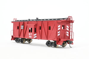 HO Brass Westside Model Co. WP - Western Pacific Outside Brace Bay Window Caboose Custom Painted