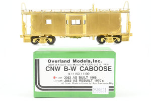 HO Brass OMI - Overland Models, Inc. C&NW - Chicago & North Western Steel Bay Window Caboose As Built 1968