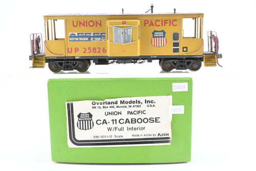 O Brass OMI - Overland Models, Inc. UP - Union Pacific CA-11 Caboose Custom Painted No. 25826 + Weathering