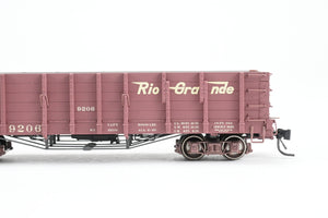 HOn3 Blackstone Models D&RGW - Denver & Rio Grande Western High Side Gondola Flying Grande Herald No. 9206